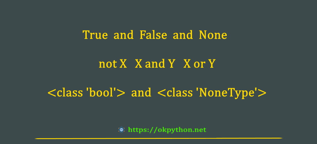 Типы bool и NoneType в Python